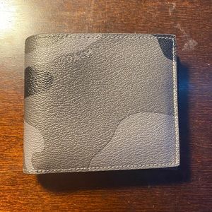 Grey Coach Camo Wallet